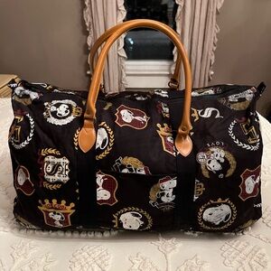 Snoopy "Joe Cool" Vintage XL Duffel Bag 90s Peanuts Cartoon Rare